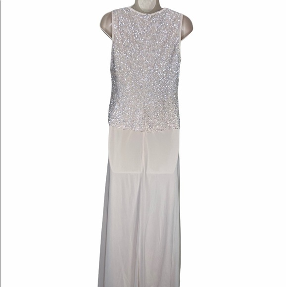 NWT Pissaro Nights Sequin Bodice Gown Dress Blush - Picture 3 of 8